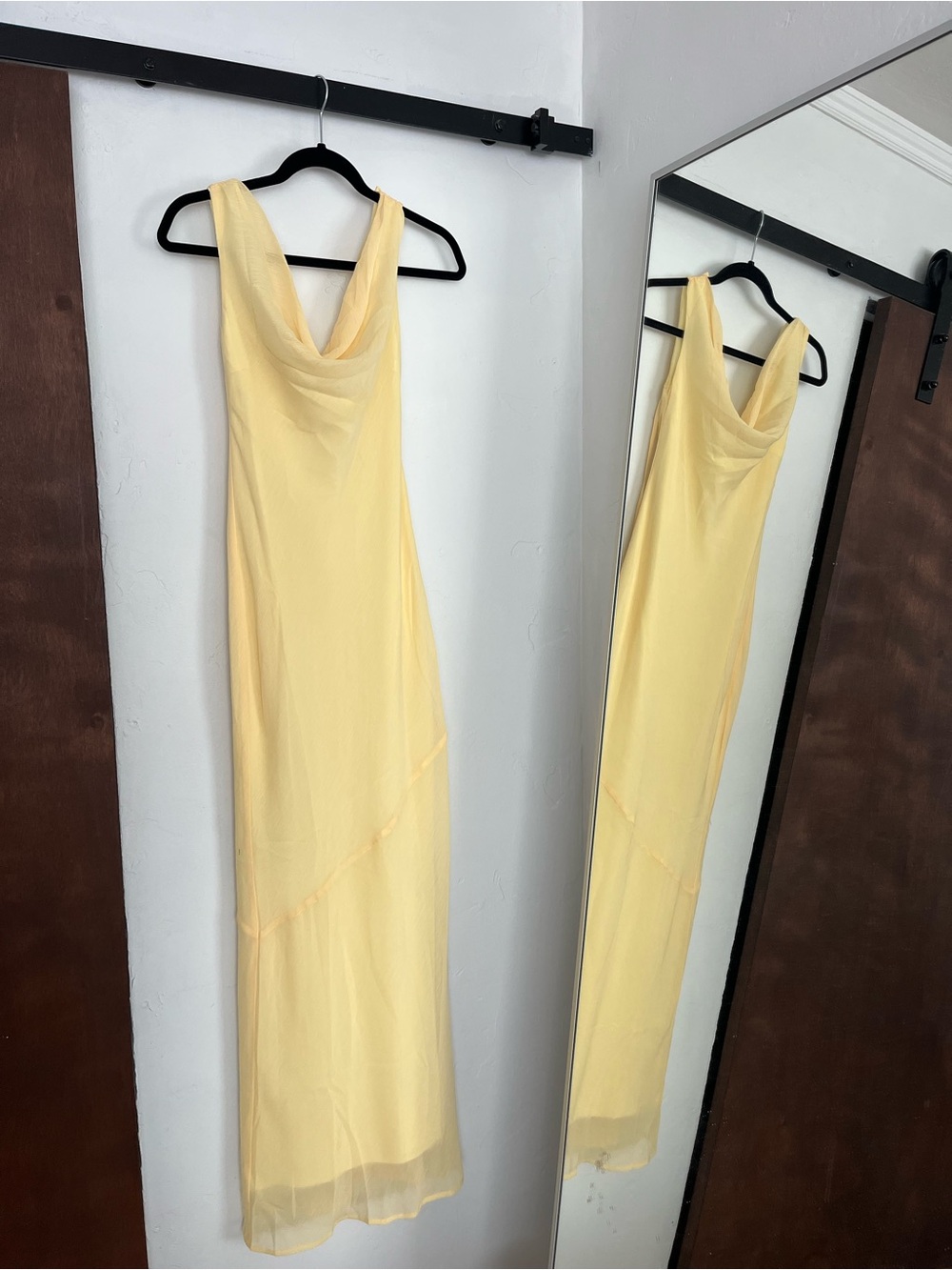 Peppermayo Butter Yellow Cowl Neck Maxi Dress - Picture 2 of 11